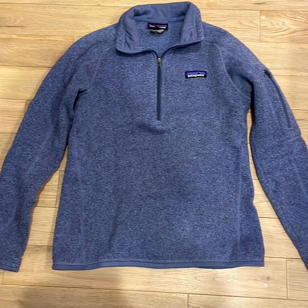 Patagonia Blue/grey Fleece Pullover – Women’s S
